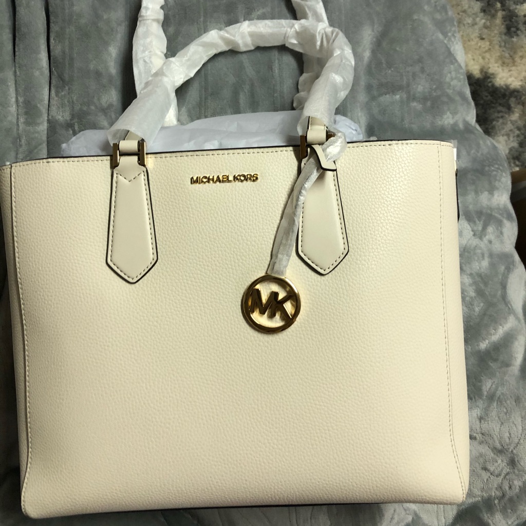 Lt Cream Kimberly 3 In 1 Michael Kors Lg Tote Nwt